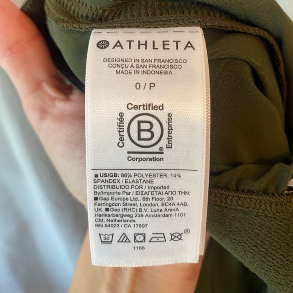 ❌SOLD❌ ATHLETA OLIVE GREEN JOGGERS SIZE 0 - Picture 5 of 5
